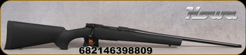 Howa - 243Win - M1500 Hogue Rifle - Bolt Action Rifle - Black Hogue pillar-bedded Overmolded stock & recoil pad/Blued, 22"Std Barrel, Two Stage Match Trigger, Hinged Floorplate, Mfg# HGR72132
