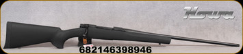 Howa - 300PRC - M1500 Hogue Rifle - Bolt Action Rifle - Black Hogue pillar-bedded Overmolded stock & recoil pad/Blued, 24"Std Barrel, Two Stage Match Trigger, Hinged Floorplate, Mfg# HGR73532