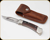 Hornady - Buck 110 Knife - 3.75" Blade - 420 HC - Macassar Ebony Dymondwood Handle w/Nickel Plated Bolsters - 99126