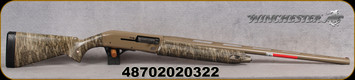 Winchester - 12Ga/3"/28" - SX4 Hybrid Hunter Mossy Oak Bottomland - MOBL camouflage finish Composite stock and forearm/Flat Dark Earth (FDE) Cerakote finish Aluminum alloy receiver, TRUGLO fiber-optic sight, Mfg# 511233392
