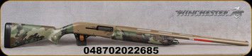 Winchester - 12Ga/3"/28" - SX4 Hybrid Hunter Woodland - Woodland camouflage finish Composite stock and forearm/Flat Dark Earth (FDE) Cerakote finish Aluminum alloy receiver, TRUGLO fiber-optic sight, Mfg# 511290392