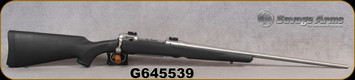 Used - Savage - 7mmRemMag - Model 116 - Black Synthetic Stock/Stainless Finish, 24"Barrel, Weaver Bases