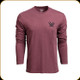 Vortex - Men's Diamond Crest Long Sleeve T-Shirt - Burgundy Heather - Large - 222-10-BHE-L