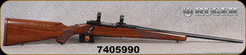 Consign - Ruger - 22-250Rem - M77R - Checkered Walnut Stock w/Rounded Forend/Blued Finish, 22"Barrel, 1"Rings