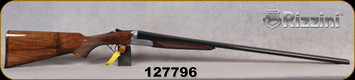 Rizzini - 32Ga/2.75"/29" - BR550 Round Body - Oil-Finish Turkish Walnut Stock w/ Checkered Pistol Grip, Rounded Forend/Splinter Forend/Ornamental scroll engraved Scalloped Receiver/Blued Barrels, Single Select Trigger, IC/M Chokes, S/N 104878