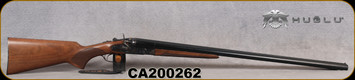 Huglu - 12Ga/3"/30" - 201HRZ - Hammer Sidelock - SxS Double Trigger - Grade AA Turkish Walnut Standard Grip/Case Hardened/Black Chrome/Chrome-Lined Barrels, 5pc. Mobile Choke, SKU# 8681715392240-2, S/N CA200262
