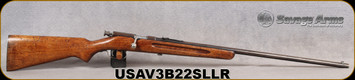 Used - Savage - 22S/L/LR - Model 3B - Bolt Action Rimire Rifle - Wood Stock/Blued Finish, 26"Barrel