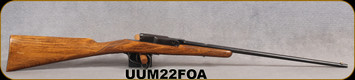 Used - Unknown Manufacturer - stamped 22Cal - Flip-open action, similar to Deutsche Werke - rifle sold as is - wall hanger only - no serial number