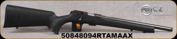 CZ - 22LR - Model 457 Varmint - Bolt-Action Rifle - Black Synthetic Stock/Cold Hammer Forged, 16"Threaded(1/2x20) Heavy Barrel, Adjustable Trigger, 5rd detachable magazine, Mfg# 5084-8094-RTAMAAX