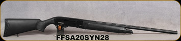 Federation Firearms - 20Ga/3"/28" - SA-12 - Semi-Auto Shotgun - Black Synthetic Stock/Black Finish, Fiber Optic Sight, 5pcs.chokes, Mfg# FF-SA20-SYN-28