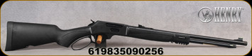 Henry - 360Buckhammer - Big Boy X Model - Lever Action Rifle - Matte Black Synthetic Stock/Blued, 21.37"Threaded Barrel, Tubular Magazine, Fiber Optic Sights - Mfg# H009X-360BH