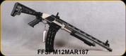 Federation Firearms - 12Ga/3"/18.6" - SPM-12 - Magazine Fed Pump Action Shotgun - Marine Finish - Adjustable Stock, Full-Length Polymer barrel rail, flash hider, flip-up sights, (1)10rd magazine, Mfg# FF-SPM12-MAR-187