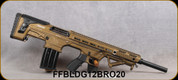 Federation Firearms - 12Ga/3"/20" - Bulldog - Semi-Automatic Bullpup Shotgun - Bronze Finish - Angled Foregrip, 6"Threaded Barrel Ext.for chokes, 3-Invector-style chokes(CMF),flip-up sight set, (2)5rd magazine, Mfg# FF-BLDG12-BRO-20