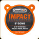 Champion - AR500 Impact Steel Target - 8" Gong - 3/8" Thick - Orange - 44903C