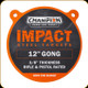 Champion - AR500 Impact Steel Target - 12" Gong - 3/8" Thick - Orange - 44912C