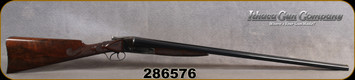 Consign - Ithaca - 16Ga/2.75"/30" - Flues 1 1/2 - SxS - Grade AA Walnut, Straight-Grip Stock w/engraving medallion & skeleton butt-plate/Engraved Case Hardened Receiver/Blued barrels, double trigger, 1917Mfg. Professionally restored