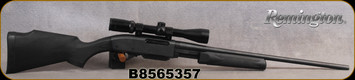 Used - Remington - 30-06Sprg - Model 7600 Gamemaster Synthetic - Pump Action Rifle - Black Synthetic Monte Carlo Stock/Blued Finish, 22"Barrel, c/w Burris Fullfield II, 3x-9x40mm, Ballistic Plex reticle