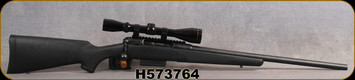Consign - Savage - 20Ga/3"/22" - Model 220 Slug Hunter - Black Synthetic/Matte Black Finish, only 40 rounds fired - c/w (2)detachable magazines, Leupold Vari-X II, 3x9, Duplex reticle