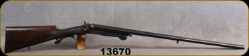 Consign - A.Griebner - 16Ga/29.5" - Aschaffenburg - SxS - German Antique - Select Walnut Stock/Antique Patina, Engraved Receiver, Double Hammer, Bead front sight