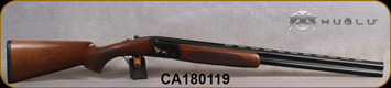 Huglu - 12Ga/3"/28" - 103C - O/U - Extractors - Turkish Walnut/Black Receiver w/Gold Inlaid Birds/Blued, 5pc. Mobile Choke, Sku: 8681715390239, S/N CA180119