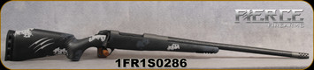 Fierce - 7mmPRC - Carbon Rage - Phantom Camo C3 Carbon Rage stock/Stainless Steel Fierce Triad 3-lug action/Tungsten Cerakote Finish, 22"Fierce C3 Carbon Fiber barrel, Radial Brake, BIX N' ANDY trigger, S/N 1FR1S0286