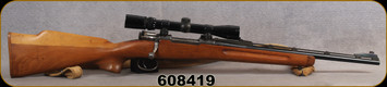 Consign - Husqvarna - 6mmRem - Husqvarna Action/Remington Barrel - Walnut Stock/Blued, 18.5"Barrel, c/w Bushnell, 3-9, plex reticle