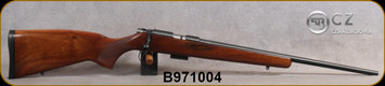 Used - CZ - 22WMR - Model 455 Lux - Turkish Walnut/Blued, 20.6"Barrel, 5rd Detachable Magazine