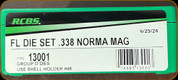 RCBS - Full Length Dies - 338 Norma Mag - 13001