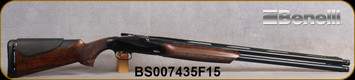 Consign - Benelli - 12Ga/3"/28" - Model 828U Field - AA grade walnut Progressive Comfort/Black Anodized, Gel cheek pad, Hiviz front sight, in orig.case w/choke kit, shim kit, auto safety spring, Light Tubes, (3)Carlson Crio ported chokes