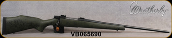 Consign - Weatherby - 240WbyMag - Vanguard Synthetic - OD Green w/Black Web Bell & Carlson Monte Carlo Stock/Blued Finish, 24"Barrel - low rounds fired