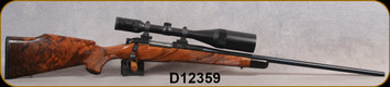 Consign - Canyon Creek Customs - 220Swift - Defiance Rebel - Grade V Walnut Monte Carlo Stock w/Ebony Forend Tip/Blued Finish, 25"Barrel, c/w Swarovski Habicht 6-18x50 A, plex reticle