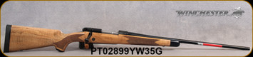 Winchester - 270Win - Model 70 Super Grade Maple - Bolt Action Rifle - Grade AAAA Maple Super Grade Stock w/Ebony Forend Tip/Polished Blued, 24"Barrel, 5 Round Hinged Floorplate, Mfg# 535218226, S/N PT02899YW35G