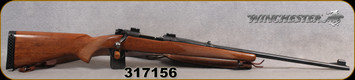 Consign - Winchester - 30-06Sprg - Model 70 Pre 64 - Bolt Action - Walnut Stock/Original finish/Blued, 24"Barrel, c/w weaver bases, Smith-installed Pachmayr recoil pad, leather sling - low rds fired