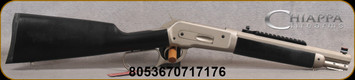 Chiappa - 45-70Govt - Model 1886 Ridge Runner Take Down Rifle - D-Lever-Action - Black Rubber Coated Soft-Touch Walnut Stock/Matte Chrome Finish, 12"Barrel, Skinner Peep sight, Mfg# 920.369 - STOCK IMAGE