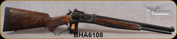 Big Horn Armory - 500S&WMag - Model 89 SpikeDriver - Lever Action Rifle - Exhibition Grade Circassian Walnut Stock/Case Hardened Finish, 18"Octagonal Barrel, Skinner rear sight, White Bead/Blade Front Sight, S/N BHA6108