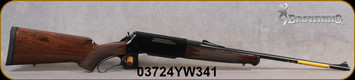 Browning - 270Win - BLR Lightweight w/Curved Pistol Grip - Lever Action Rifle - Gloss Black Walnut Pistol-Grip Stock/Polished Blued, 22"Barrel, Detachable Box Magazine, Mfg# 034009124, S/N 03724YW341