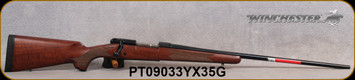 Winchester - 264WinMag - Model 70 Sporter - Bolt Action Rifle - Satin finish Grade I Walnut w/cut checkering & Deluxe Cheekpiece /Polished Blued, 26" Barrel, 1:9"Twist, Mfg# 535202229, S/N PT09033YX35G