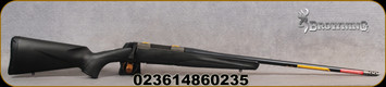 Browning - 6.5PRC - X-Bolt Composite Hunter - matte black composite stock/Matte blued, 24"sporter contour barrel w/M13x0.75 threads, 1:7"Twist, Stainless threaded muzzle brake, Mfg# 035601294