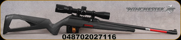 Winchester - 22LR - Wildcat 22 Scope Combo - blowback semi-automatic operation - Molded gray polymer stock/Matte Black Finish, 18"Barrel, ghost ring rear sight/ ramped post front sight, Vortex Crossfire II 2-7 x 32mm optic, Mfg# 521155102