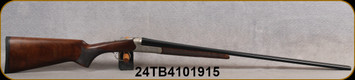 TriStar - 410Ga/3"/28" - Bristol Silver - SxS Shotgun - Oiled Turkish Walnut/Engraved Silver Receiver/Blued Barrels, Chrome Lined Bore, Single Selective Trigger, Mfg# 38141, S/N 24TB4101915