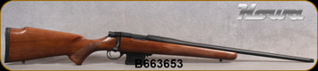 Used - Howa - 223Rem - M1500 Mini Action Walnut Hunter - Bolt Action Rifle - Monte Carlo Walnut Stock/Blued Steel Finish, 20"Threaded Heavy Barrel, 5rd Detachable Magazine, Mfg# HWH223HB - Demo Model - in original box