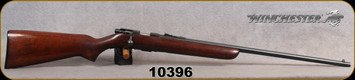 Consign - Winchester - 22S/L/LR - Model 69A - Bolt Action Rimfire - Walnut Stock/Blued, 25"Barrel, factory sights, detachable magazine, S/N 10396