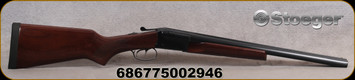 Stoeger - 12Ga/3"/20" - Coach Gun Supreme LX - Break Action shotgun - Extractors, Gloss-Finish Walnut/Blued Barrels, Gold Bead Front Sight, Mfg# 31481 - STOCK IMAGE