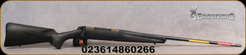 Browning - 7mmPRC - X-Bolt Composite Hunter - matte black composite stock/Matte blued, 24"sporter contour barrel w/M13x0.75 threads, 1:8"Twist, Stainless threaded muzzle brake, Mfg# 035601298