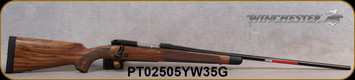 Winchester - 300WM - Model 70 Super Grade French Walnut - Bolt Action Rifle - AAA French Walnut Stock w/Ebony Forearm Tip/'Super Grade' Engraved Hinged Floorplate/Polished Blued, 26"Barrel, Mfg# 535239233, S/N PT02505YW35G