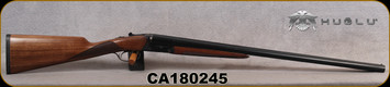 Huglu - 12Ga/3"/28" - 202B - SxS Double Trigger - Turkish Walnut English Stock/Case Hardened Receiver/Chrome-Lined Barrels, 5pc. Mobile Chokes, SKU# 8681715391601, S/N CA180245