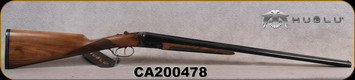 Huglu - 28Ga/2.75"/26" - Model 202B Mini - SXS - Grade AA Turkish Walnut English Stock/Case Hardened/Chrome-Lined Barrels, Double Trigger, 5pc. Mobile Choke, SKU# 8681715394800-2, S/N CA200478