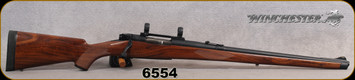 Consign - Winchester - 338-06 - Model 54 - Grade AA Walnut Full Stock/Blued Finish, 21"Barrel, folding rear sight, v/w 1"rings & one-piece mount