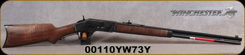 Winchester - 357Mag/38Spl - Model 1873 Sporter Octagon Curved Grip Color Case Hardened - Lever Action Rifle - Grade II/III Walnut curved grip stock/Blued Finish, 24"Barrel, Magazine Capacity: 14, Mfg# 534228137, S/N 00110YW73Y