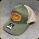 SKRE - Leather Patch Extreme Mountain Gear Hat - Loden